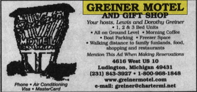 Greiner Motel - 2003 Ad